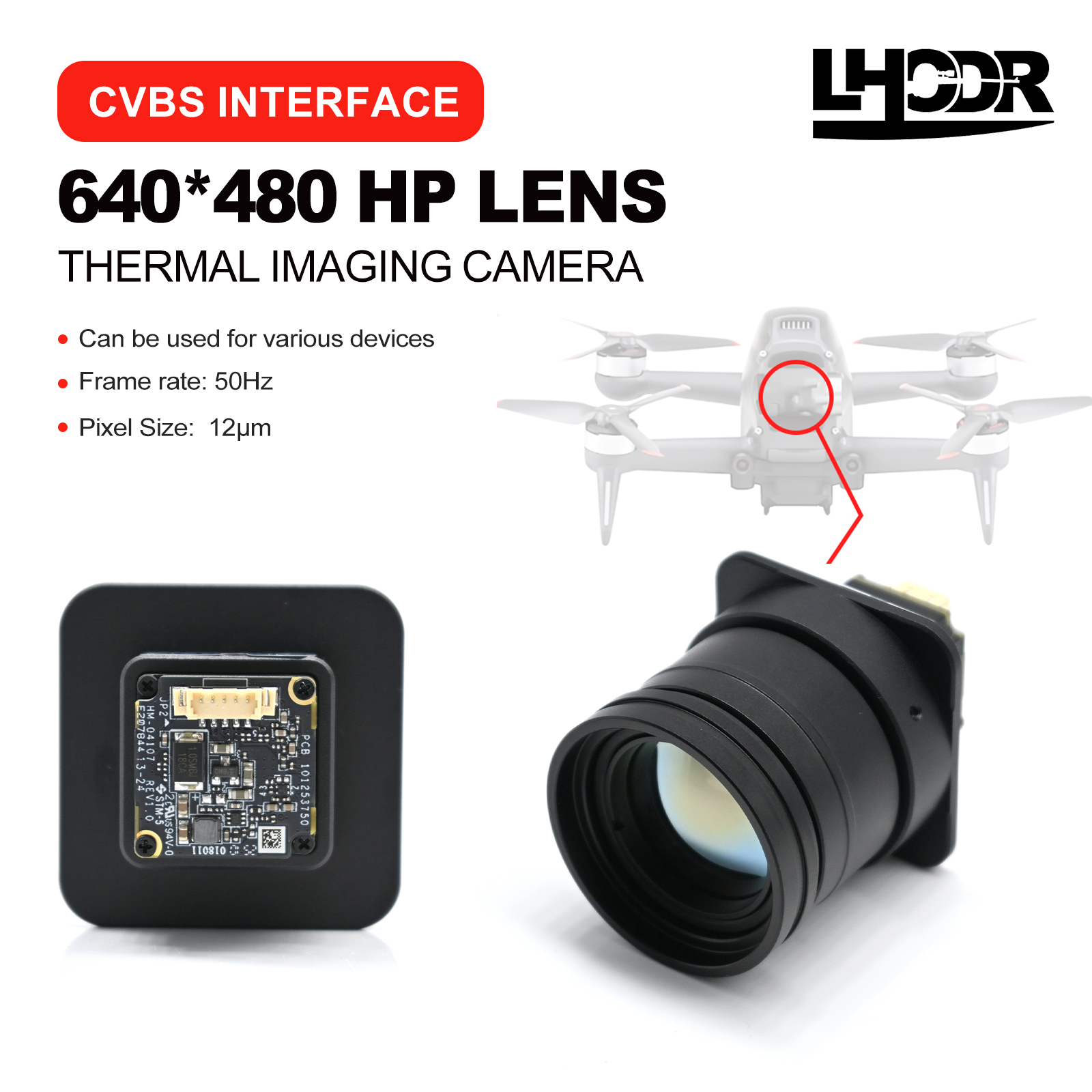 30mm 640x480 pix Drone thermal - Drone Camera Thermal ulasan dan harga