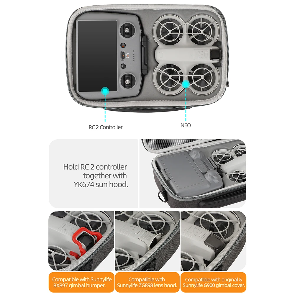 For DJI NEO RC 2 Remote Contro - Drone Camera Case ulasan dan harga