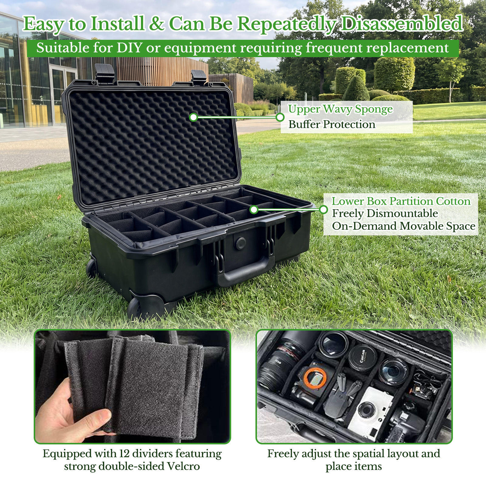 Professional Large Hard Rollin - Drone Camera Case ulasan dan harga