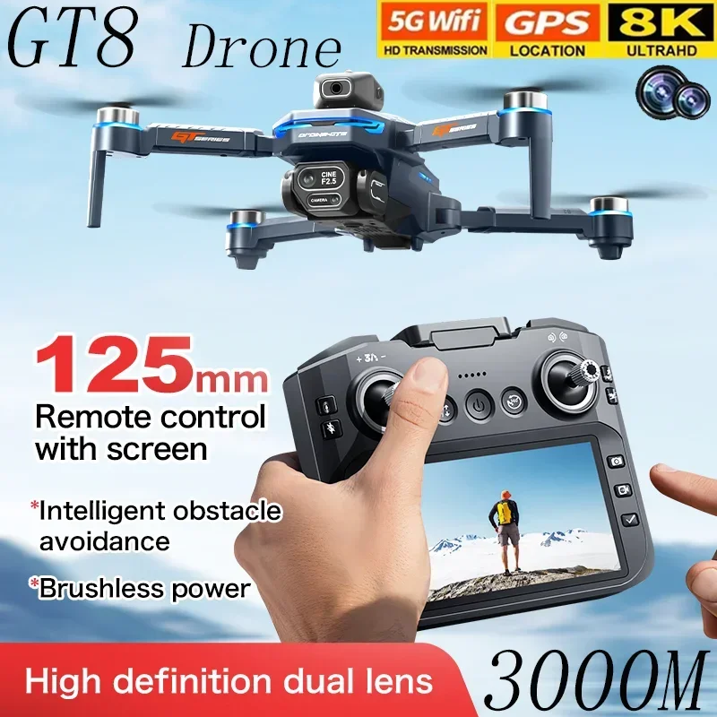 GT8 Drone Obstacle Avoidance B - Drone Camera Night Vision ulasan dan harga