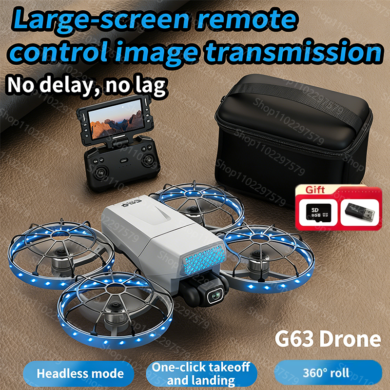 G63 RC Plane WIFI Optical Flow - Drone Camera Vlog ulasan dan harga