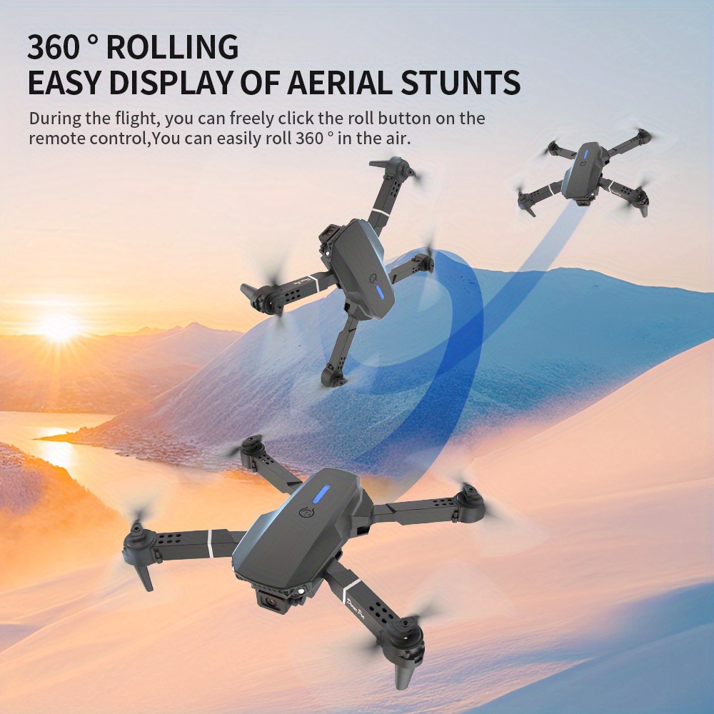 E88 Pro RC Drone WiFi FPV Heig - Drone Camera Wide Angle ulasan dan harga