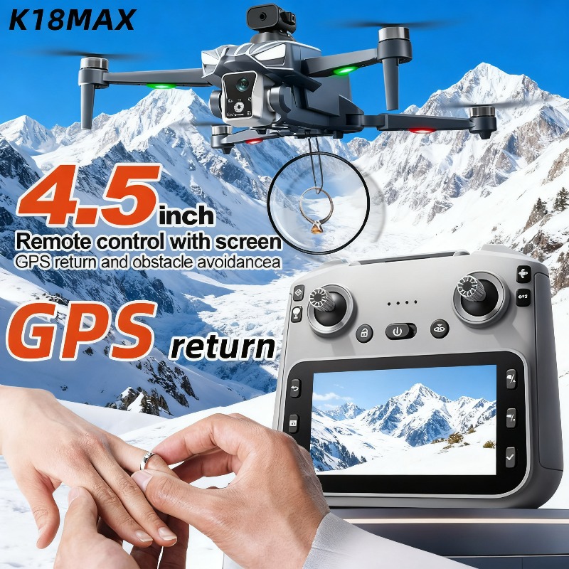 K18MAX 5G GPS Folding Drone, 8 - Drone Camera Mount ulasan dan harga
