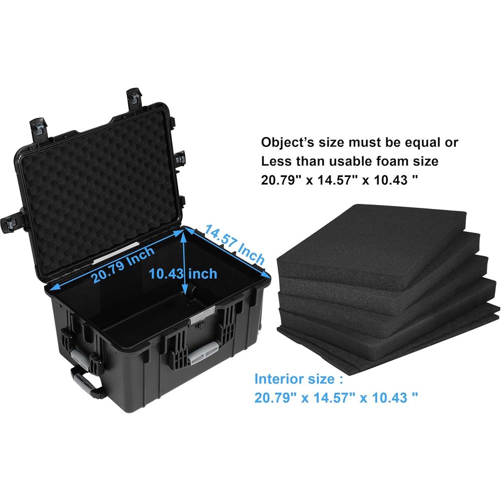 24.5 Rolling Waterproof Case w - Drone Camera Waterproof ulasan dan harga