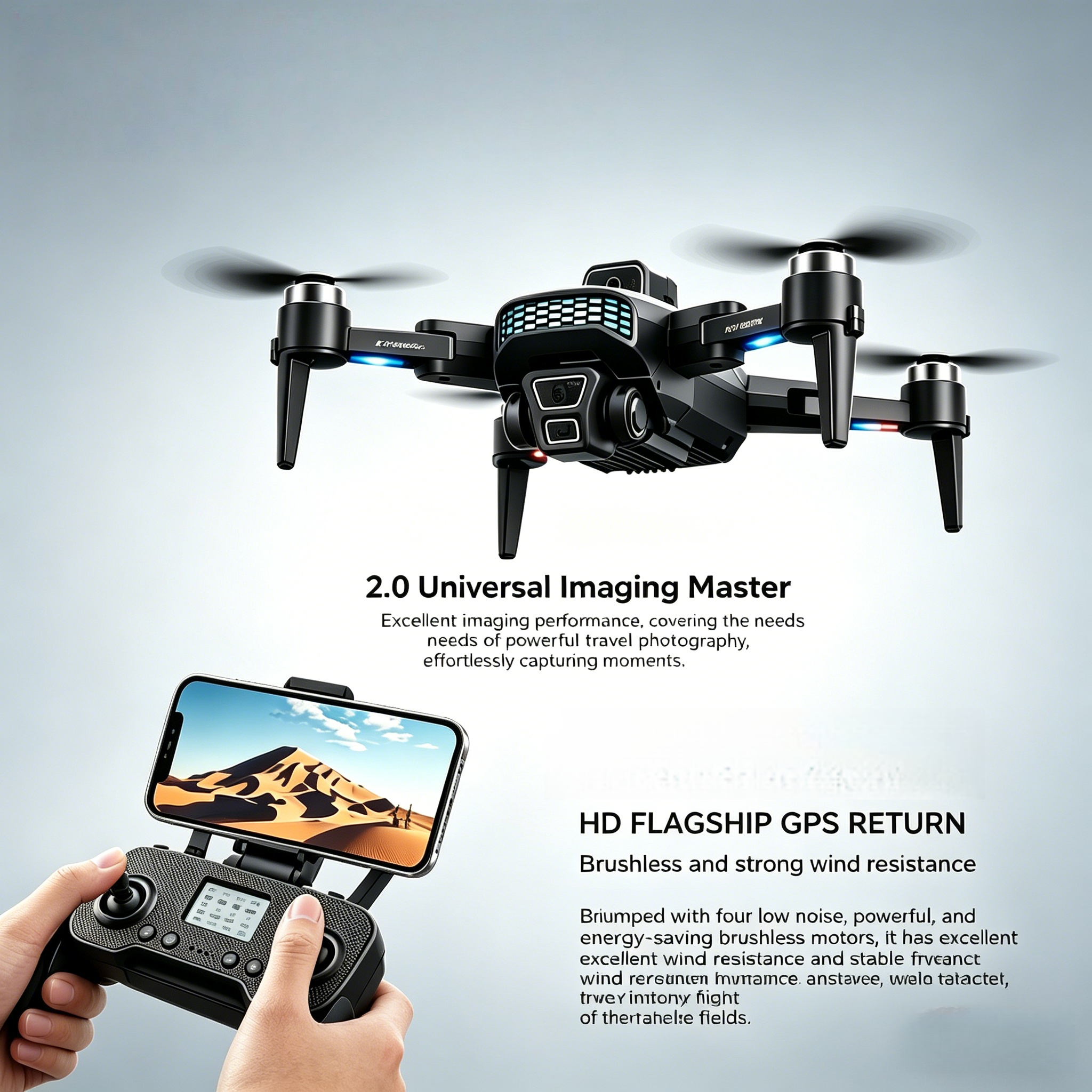 Lenovo XT505 8K GPS Profession - Drone Camera Wide Angle ulasan dan harga