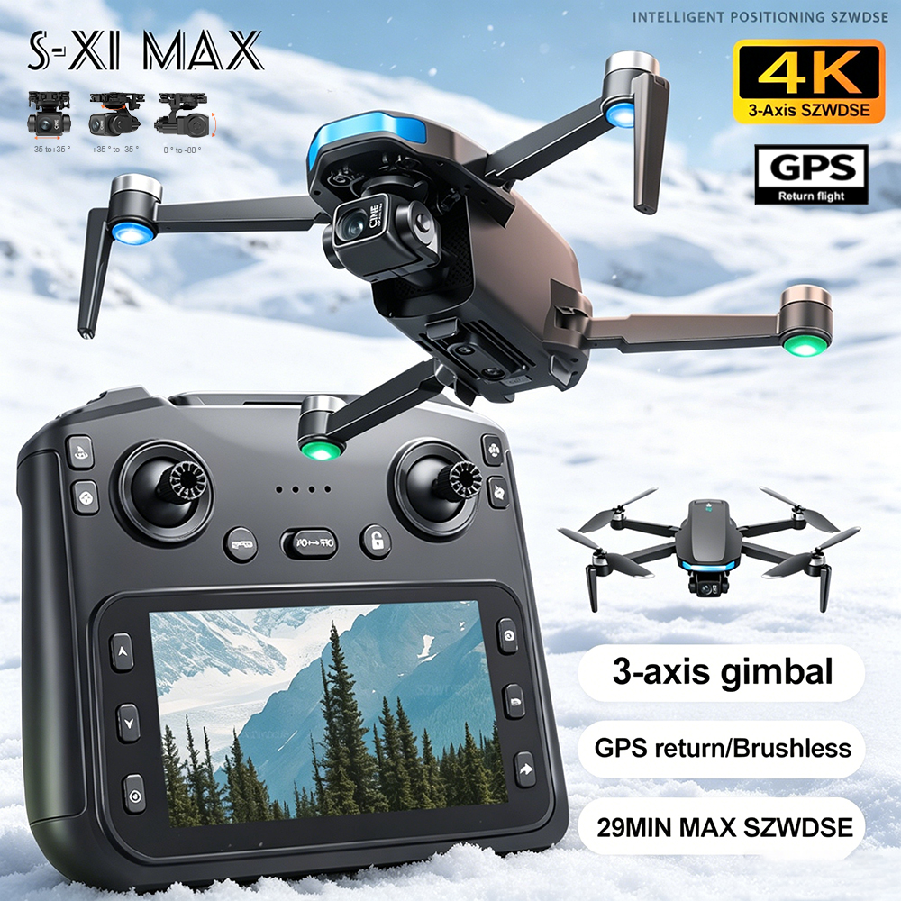 New S-X1 MAX Drone GPS 8K Prof - Drone Camera Mount ulasan dan harga