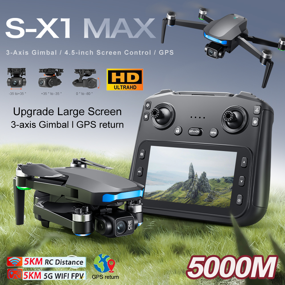 New S-X1 MAX Drone GPS 8K Prof - Drone Camera Mount ulasan dan harga