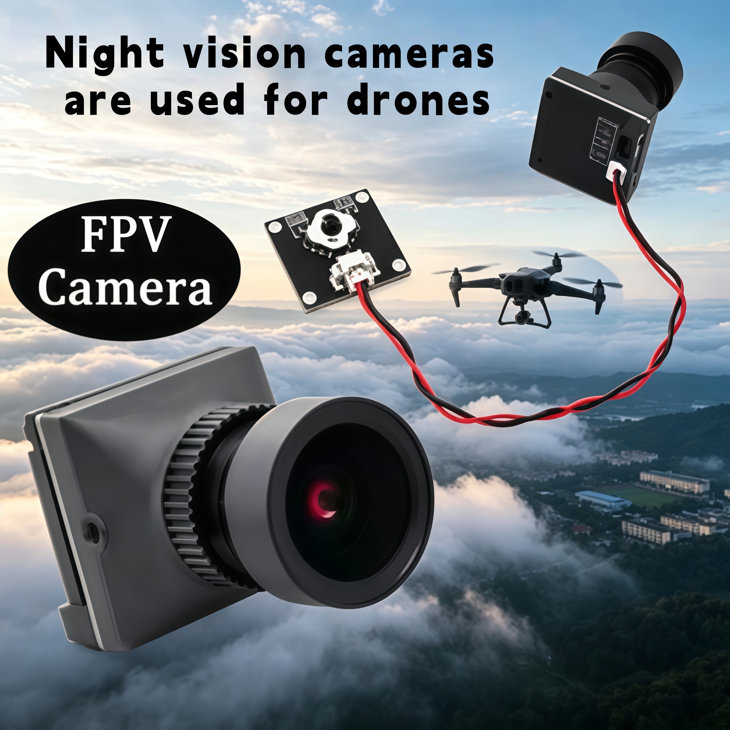 1500TVL HD CADDX Snail FPV Cam - Drone Camera Night Vision ulasan dan harga